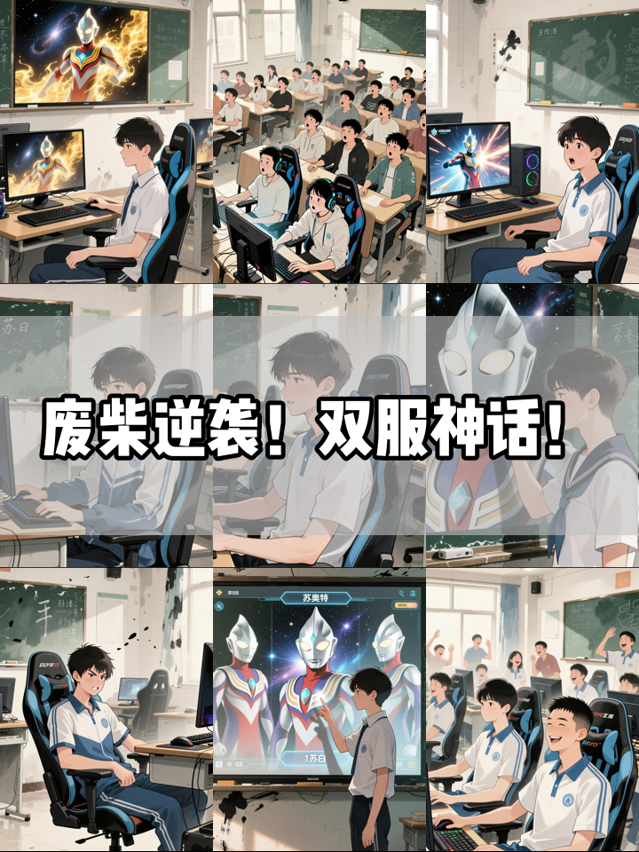 全班嘲笑他选最弱奥特曼,下一秒觉醒双服神话!