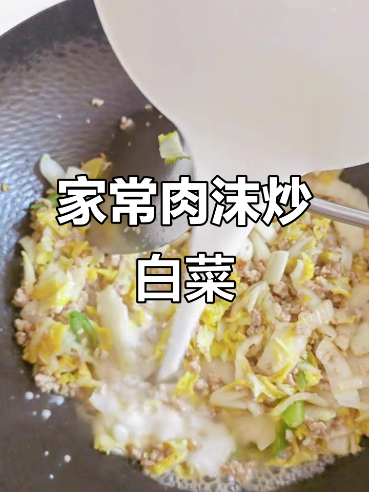 简单家常肉末白菜,鲜香四溢下饭神器