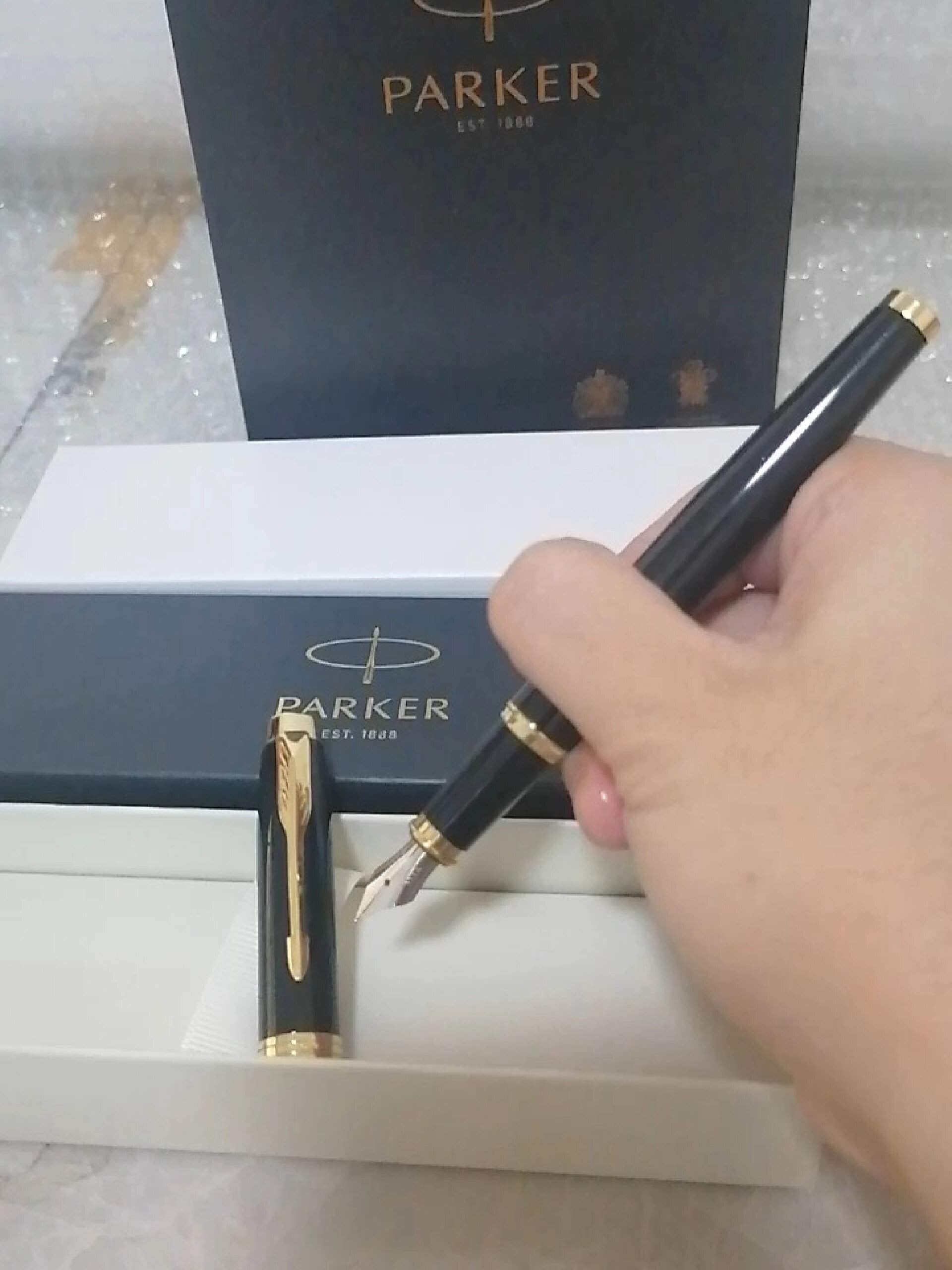 钢笔派克im系列丽雅黑金系列钢笔送礼佳品