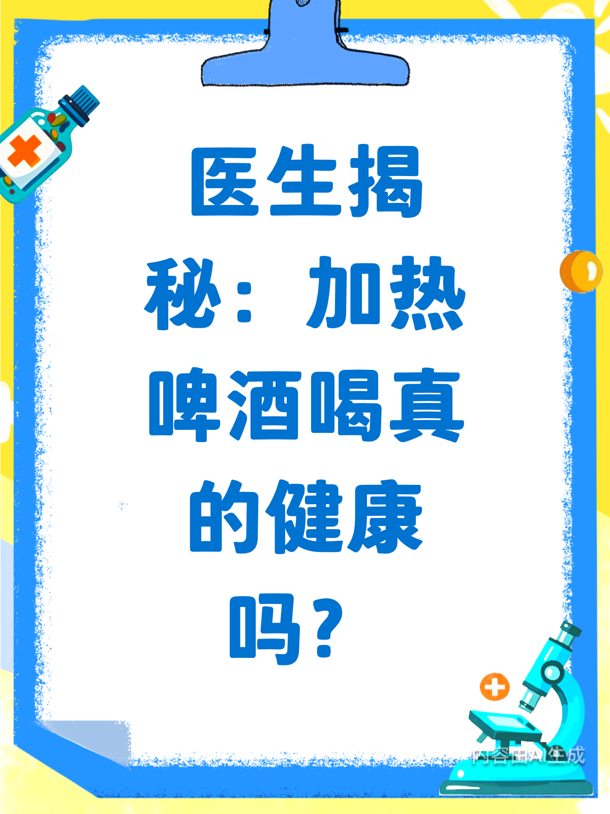 加热啤酒喝?健康与否听医生说!