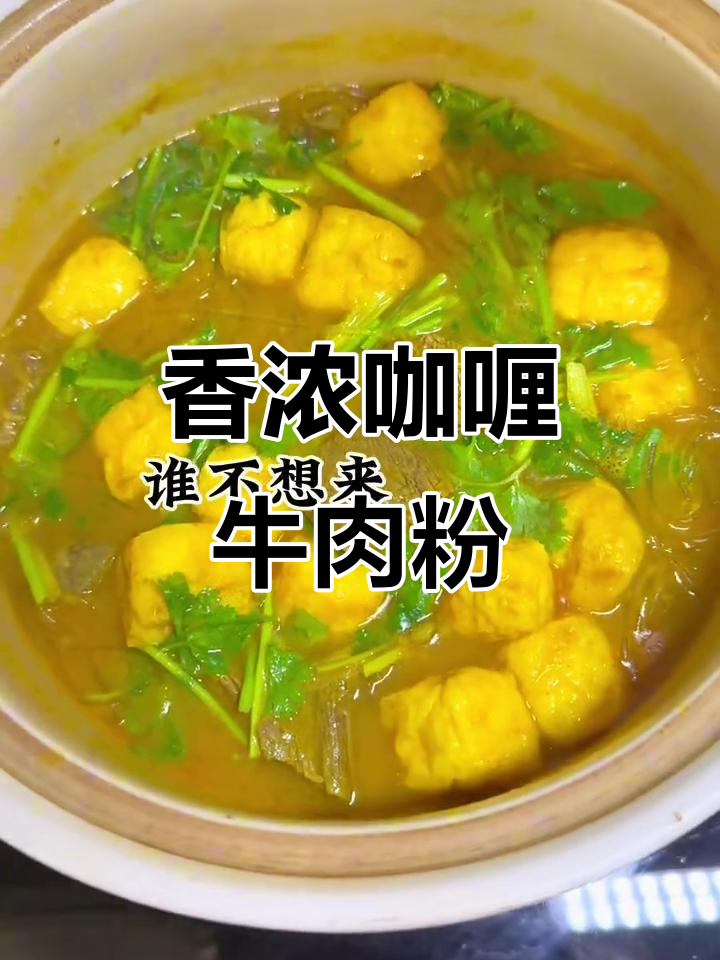 咖喱牛肉粉丝汤，炖出满满香气