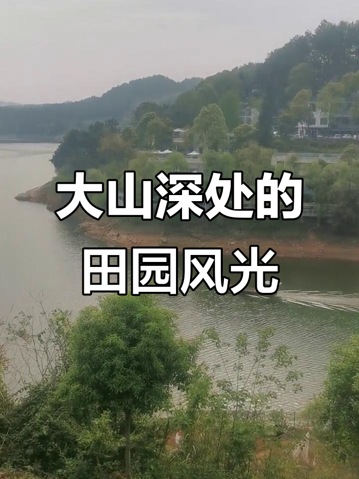 农村大山深处，自然美景尽收眼底，猪牛鸡鸭样样有