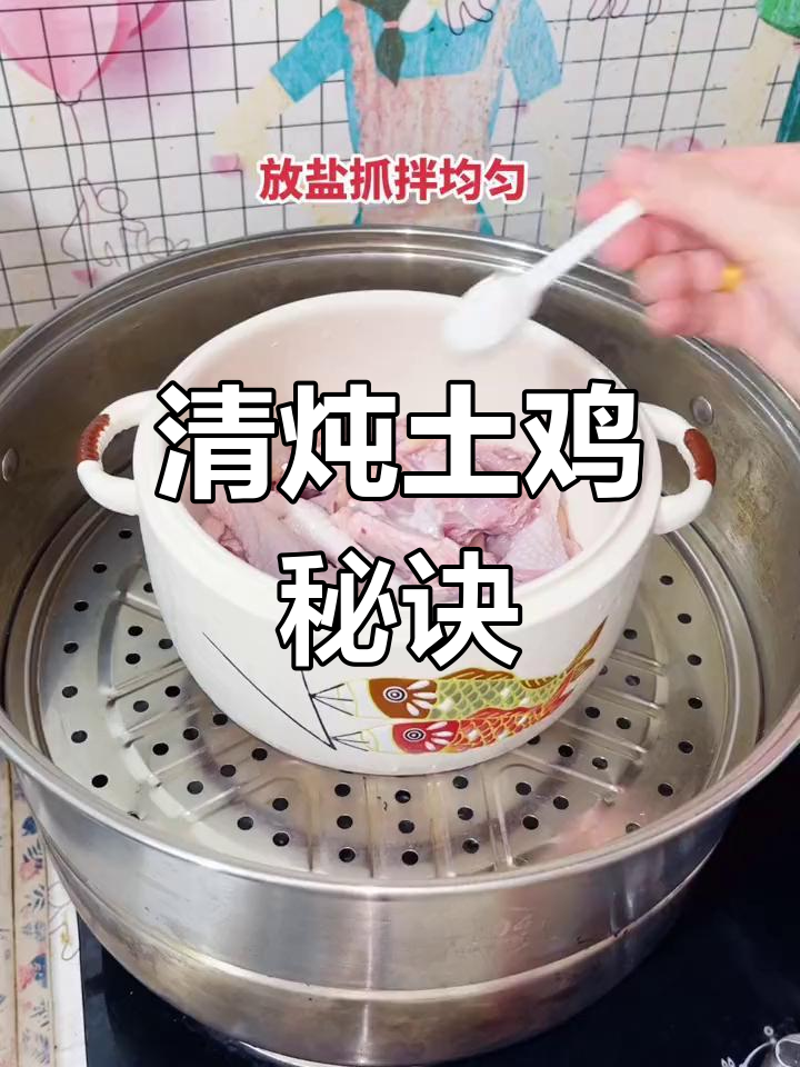 炖鸡汤只需盐调味,清汤鲜美又营养