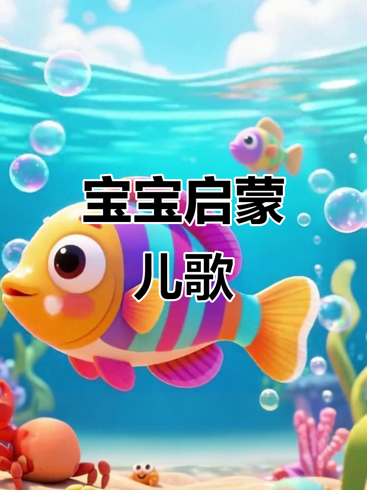 《小鱼吐泡泡》儿歌,助力宝宝语言与动作发展