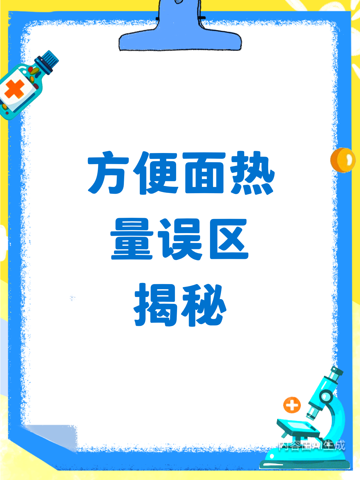 方便面热量大揭秘!90%人算错啦