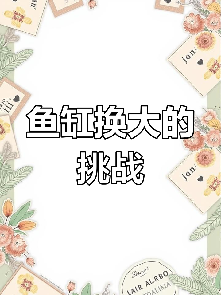 换大鱼缸,楼板能承受吗?视频分享创作心得