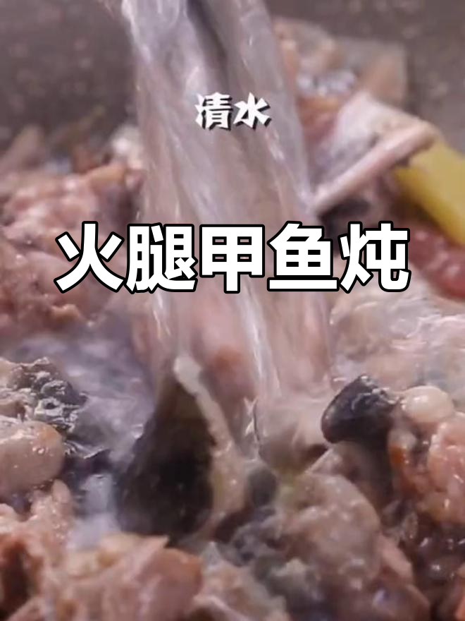 火腿甲鱼炖,香气扑鼻的鲜美滋味