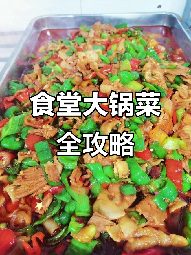 学校食堂大锅菜,豆泡烧肉到酸辣鸡腿一应俱全