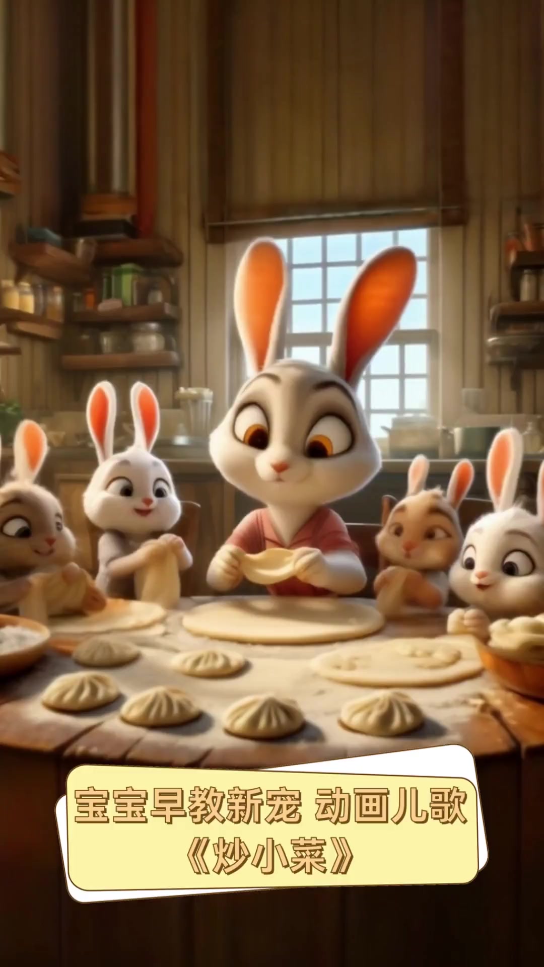 宝宝早教新宠,动画儿歌《炒小菜》