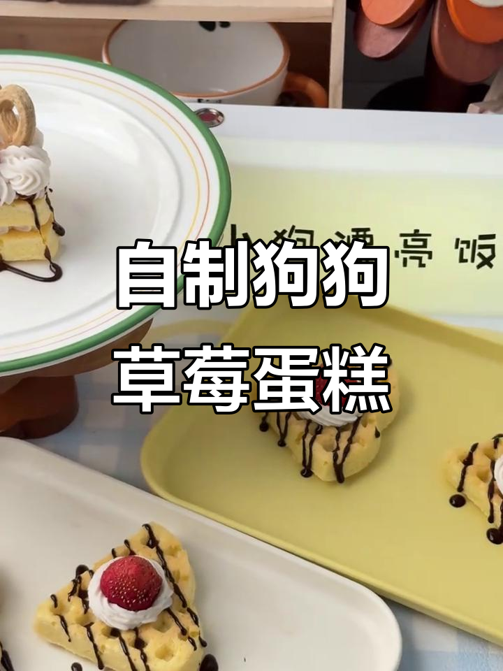 草莓季节到!狗狗也能享受自制宠物蛋糕