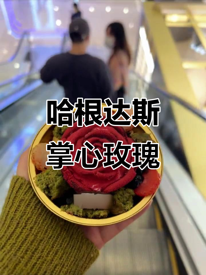 哈根达斯掌心玫瑰蛋糕,浪漫甜蜜送女友超合适