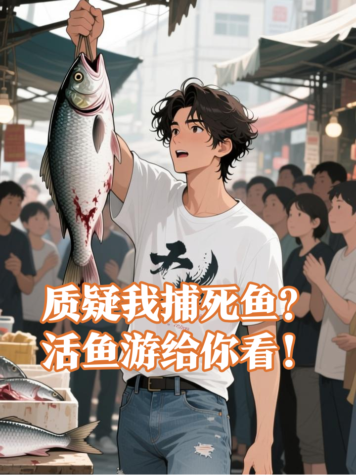 被质疑捕死鱼后,他当场放出活银鳕鱼!