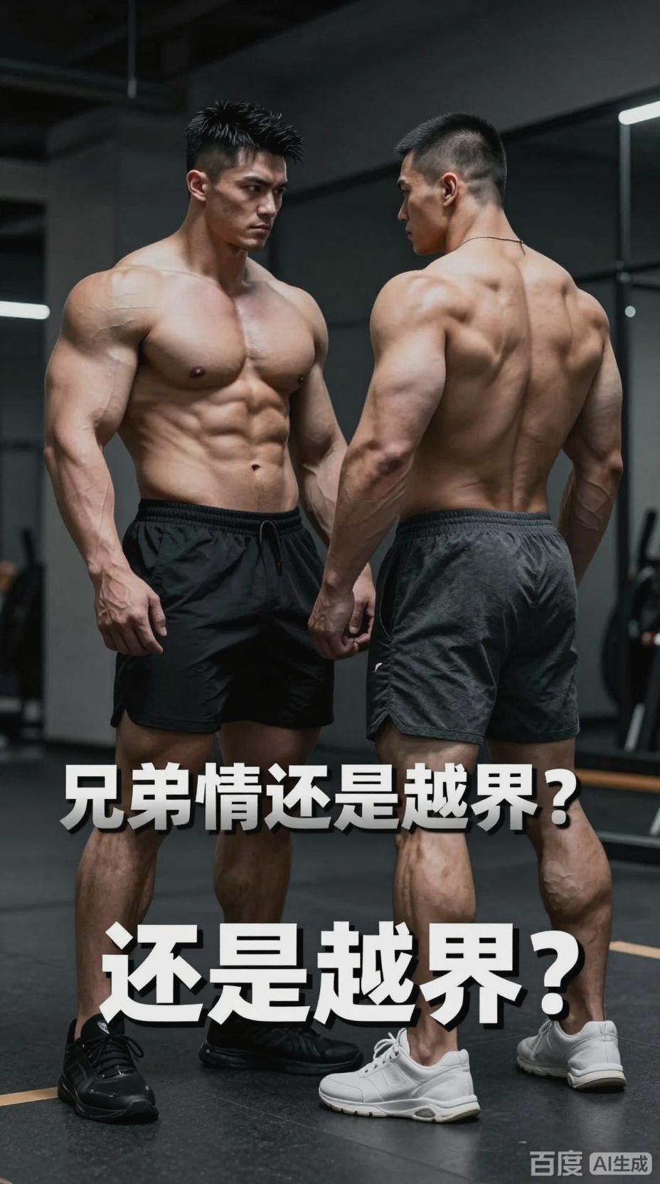 福瑞肌肉男的互动场景