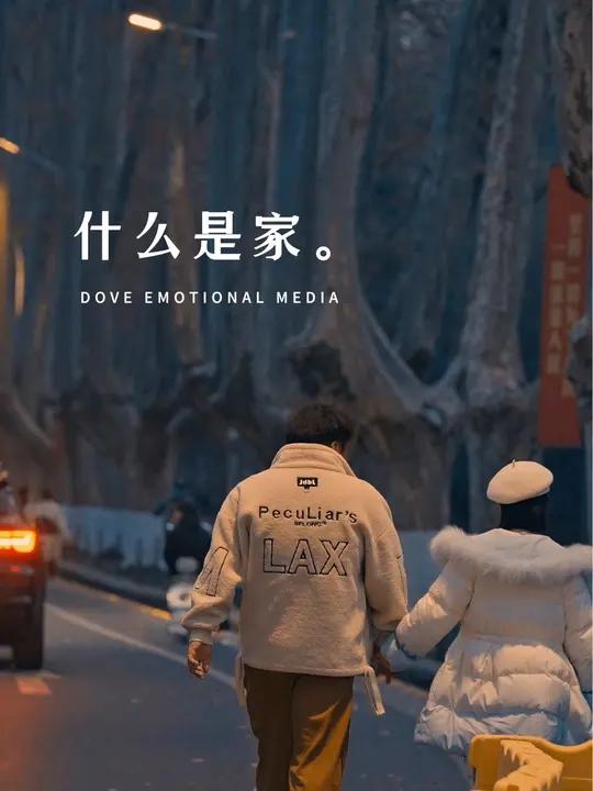 什么是家 “什么是家?一屋两人,三餐四季,大事商量,小事原谅,不争对错,不翻旧账。家是讲爱