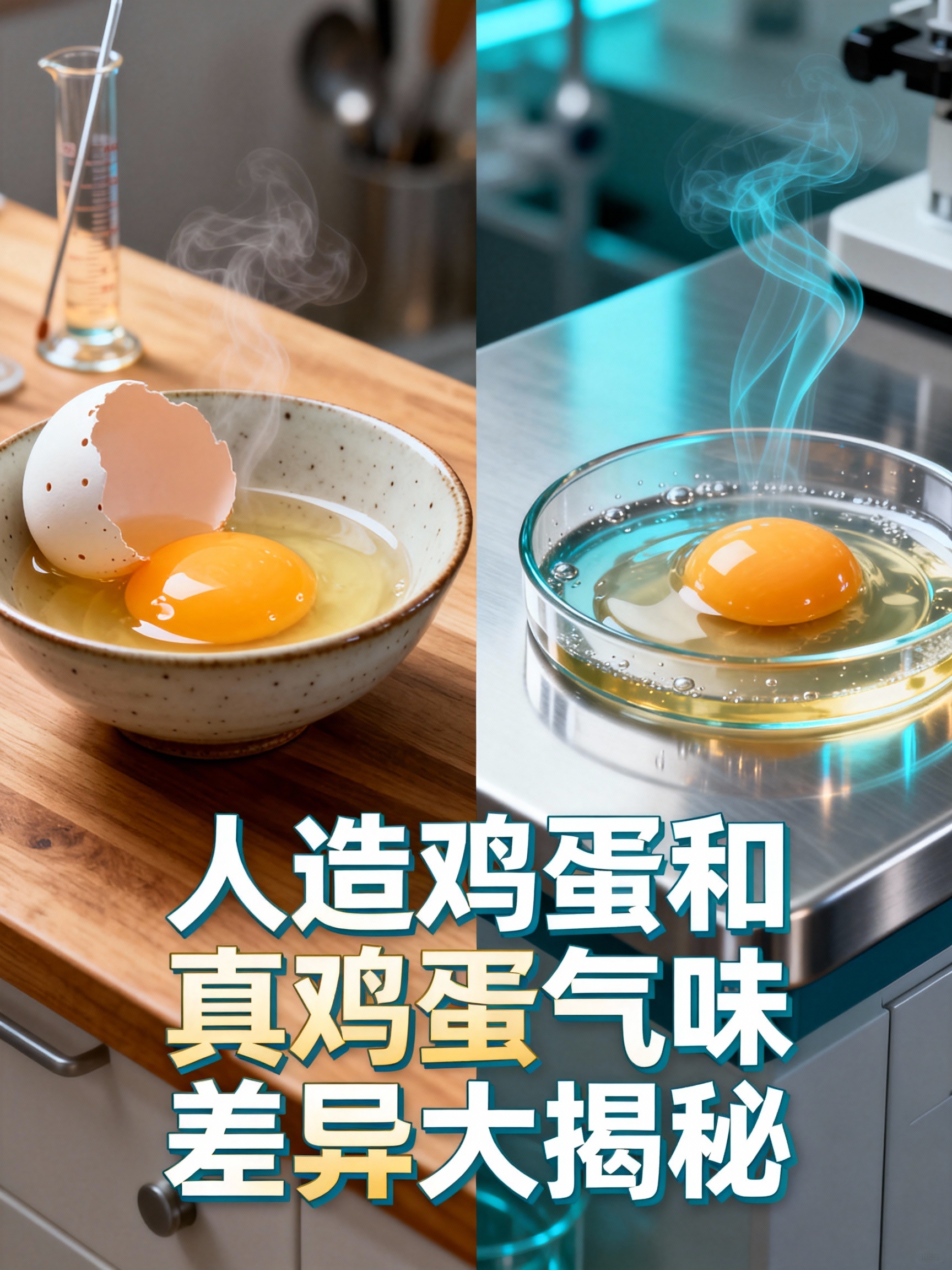 人造鸡蛋和真鸡蛋气味差异大揭秘