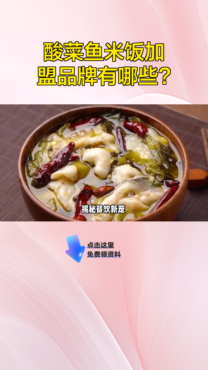 酸菜鱼米饭加盟品牌有哪些?