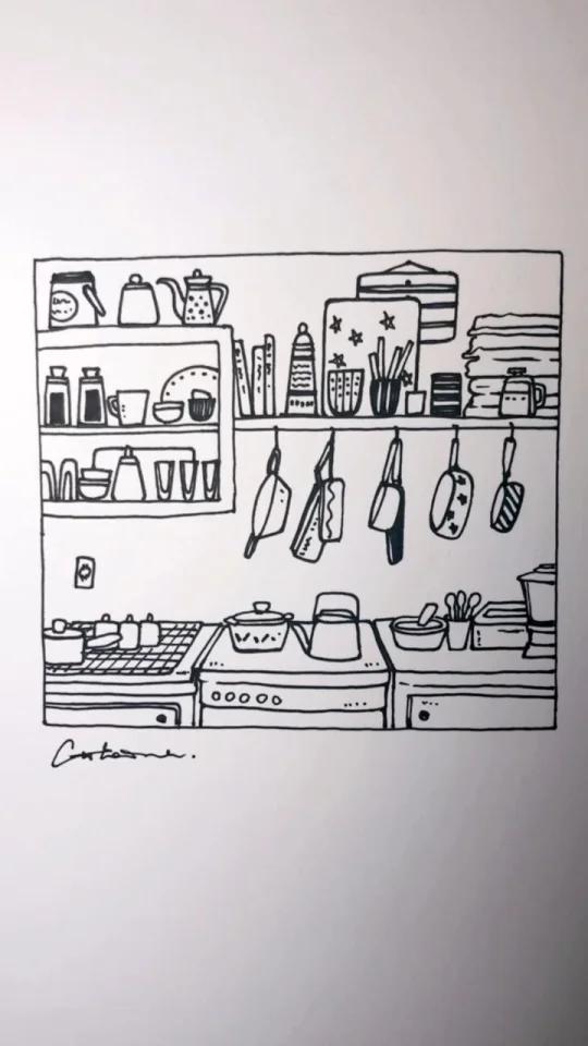零基础小白「厨房简笔画」