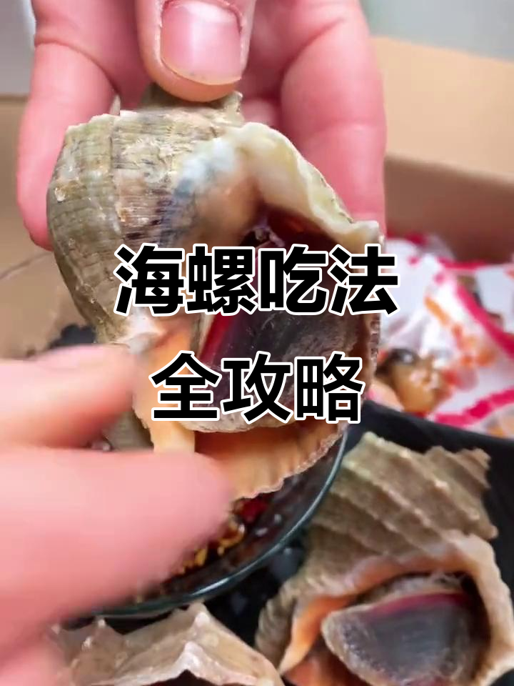 吃海螺的正确方法,教你轻松去除苦胆和肝脏