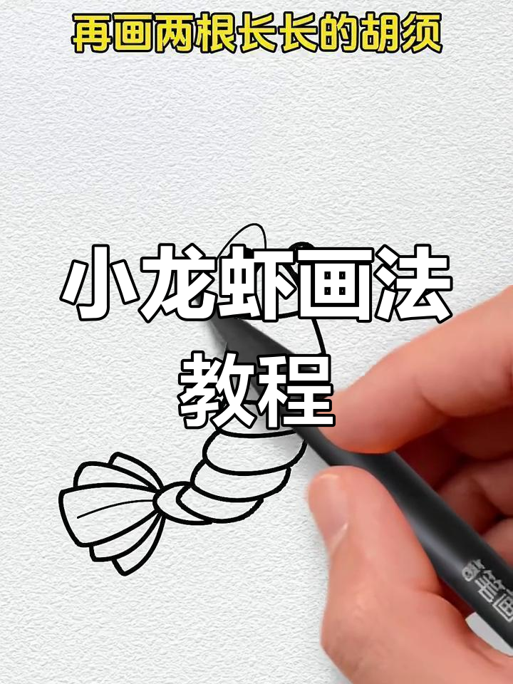 轻松画出可爱小龙虾，步骤超简单！