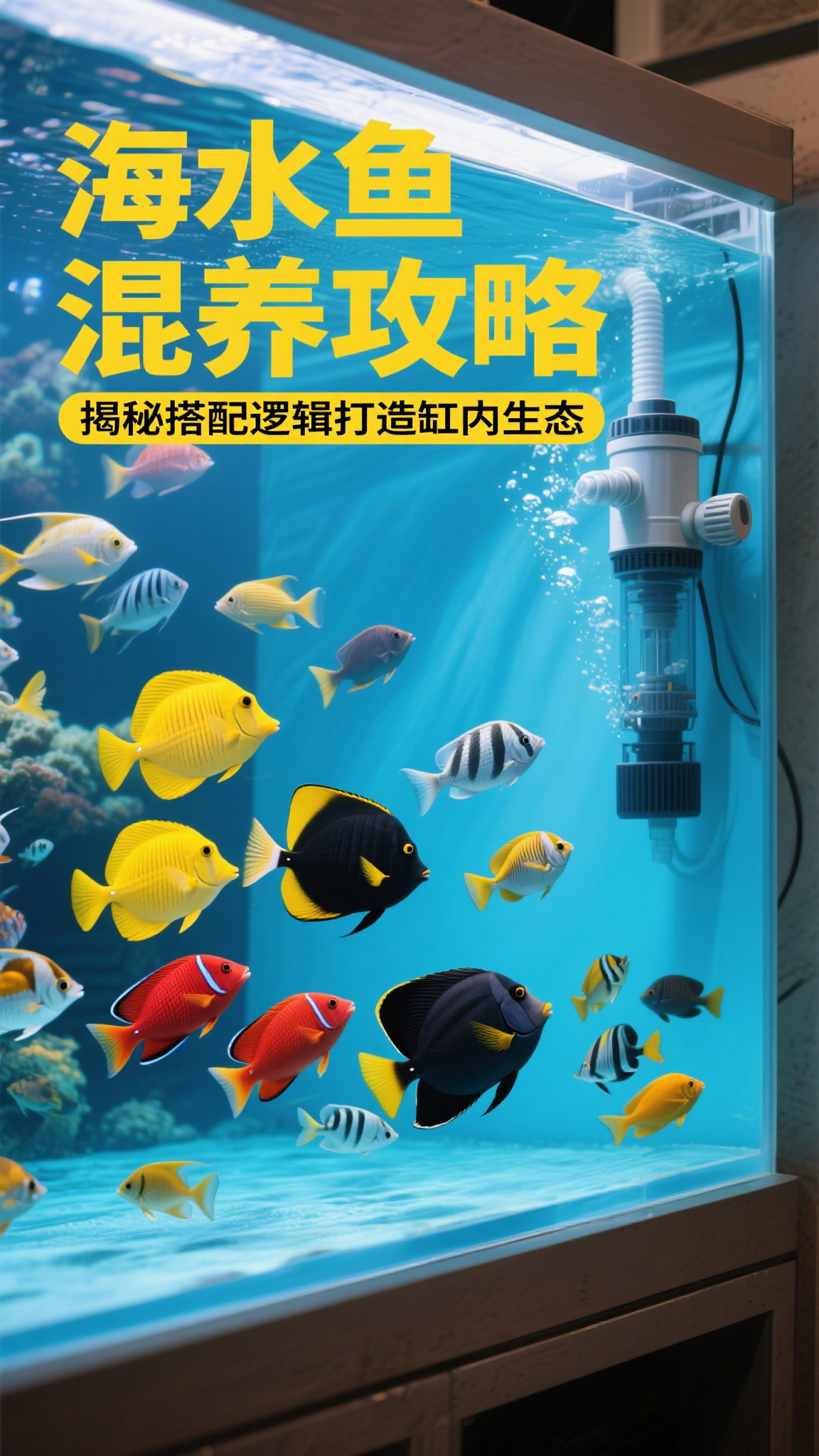 海水鱼混养攻略,揭秘搭配逻辑打造缸内生态