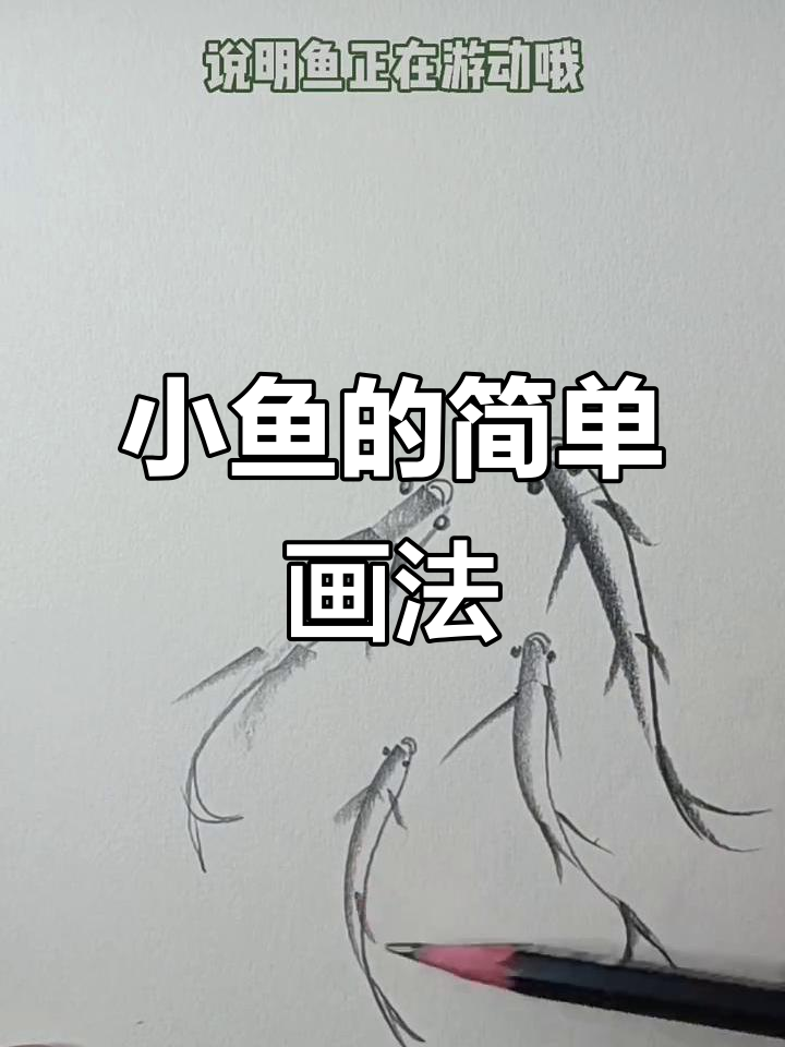 轻松画出游动的小鱼,简单又有趣