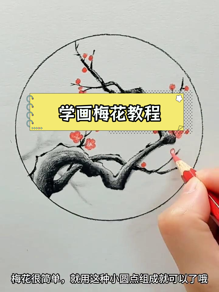 零基础学画梅花,轻松掌握素描技巧