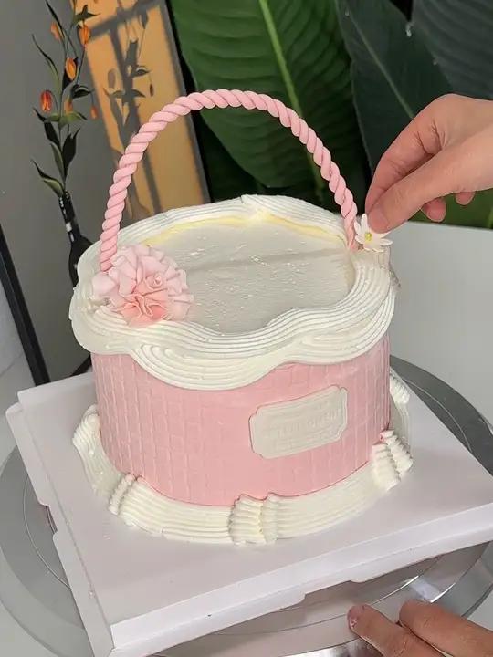 蛋糕母亲节蛋糕蛋糕花篮蛋糕 视频同款左下角