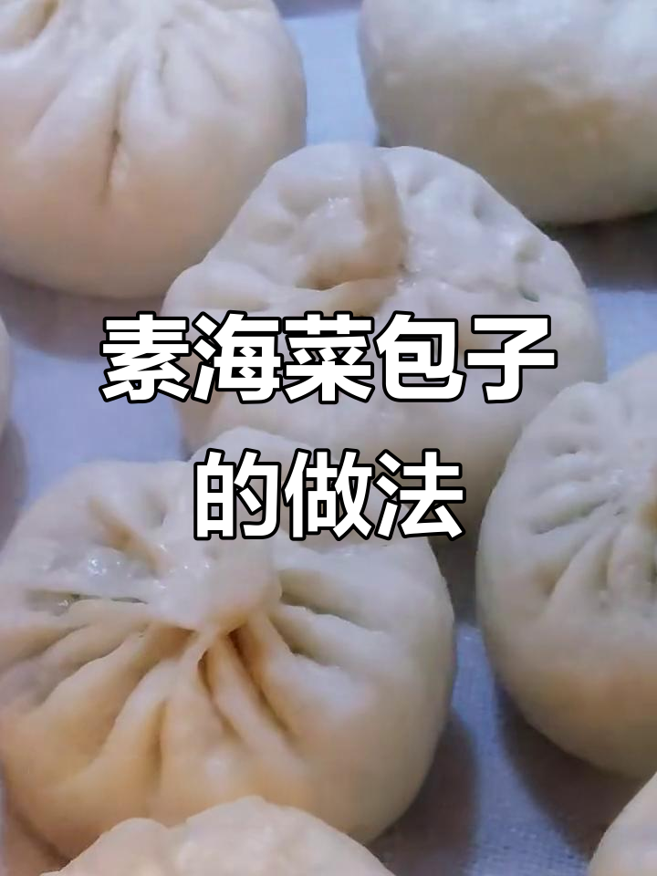海菜萝卜丝包子,鲜美又健康!