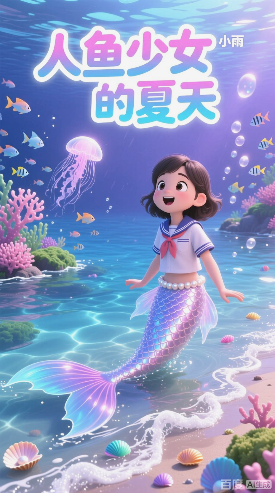 女小学生变身人鱼奇遇