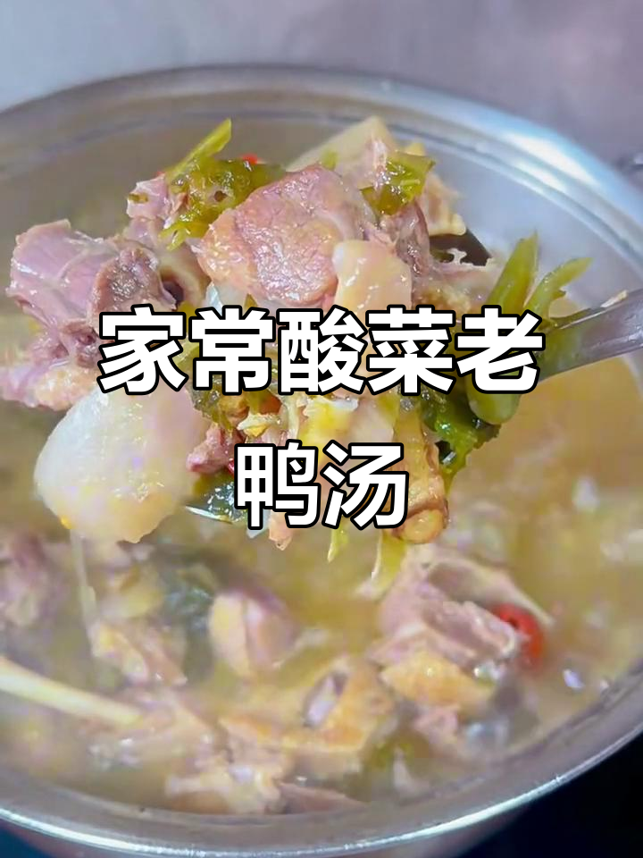 酸菜老鸭汤,家常美味让你停不下来