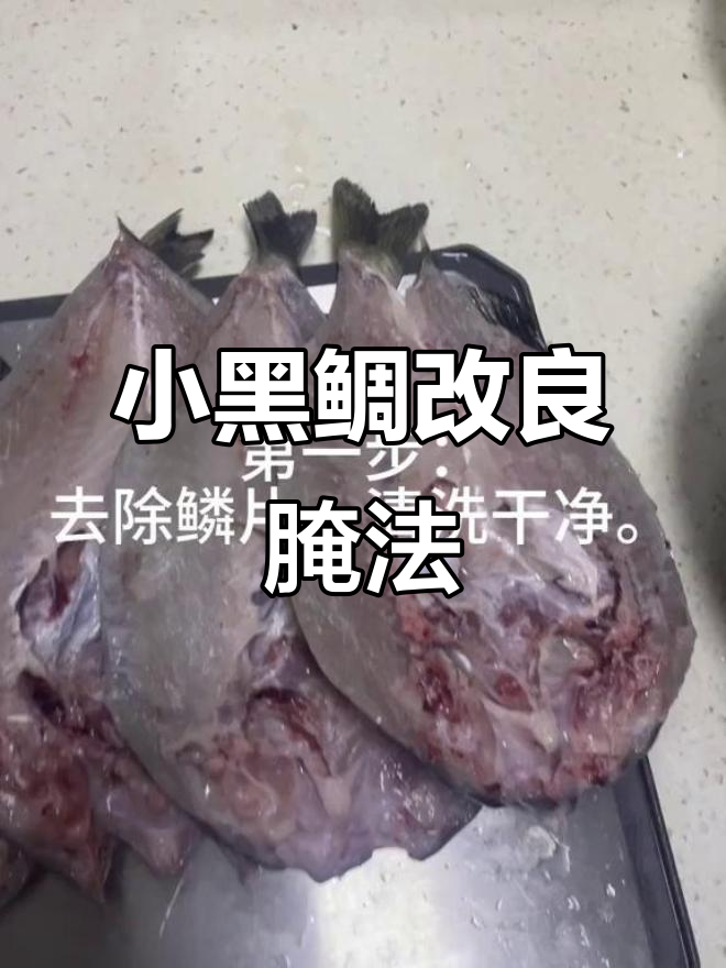 小黑鲷鱼腌制技巧大揭秘,轻松做出外焦里嫩的美味