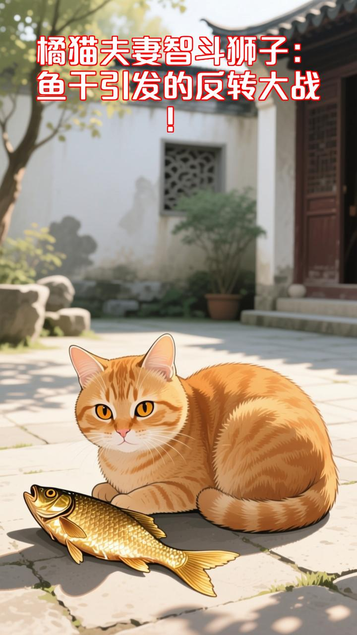 橘猫vs狮子夫妻档：一块鱼干引发的神反转！