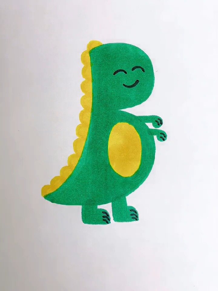 简笔画画小恐龙