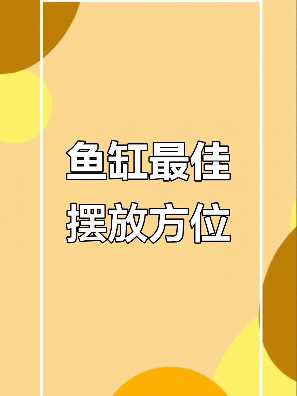鱼缸摆放的最佳位置,风水学教你如何选对地方