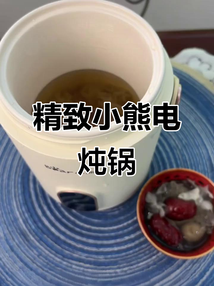 小熊陶瓷电炖锅,银耳汤轻松做,功能多样超实用