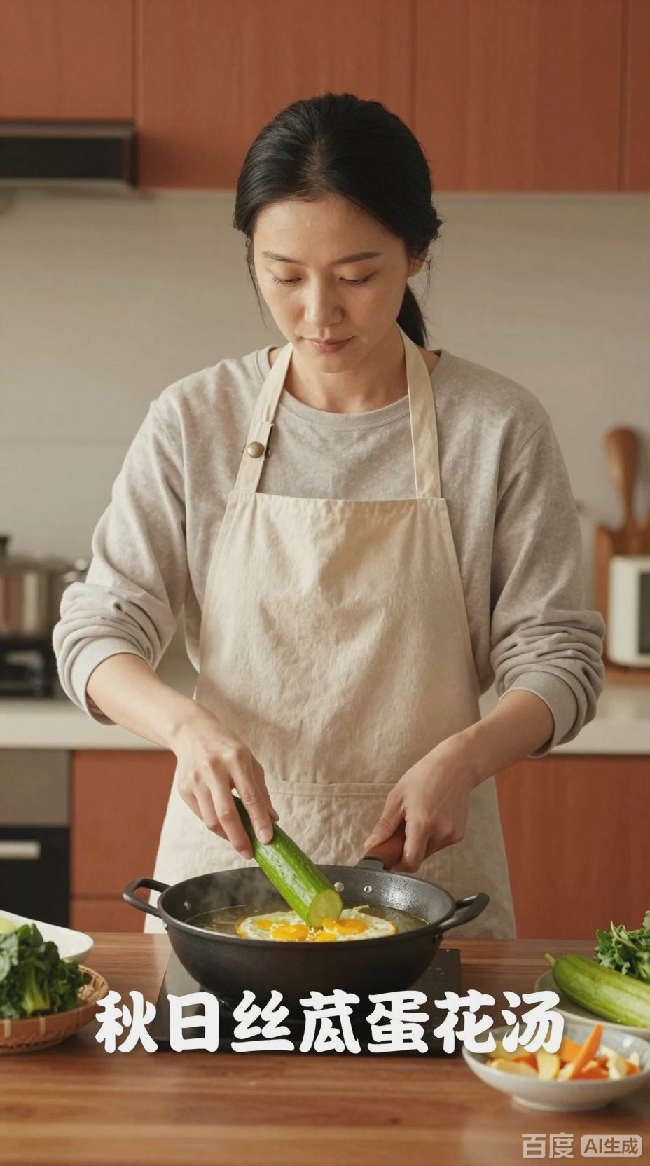 丝瓜煎蛋汤,消除秋燥的佳品