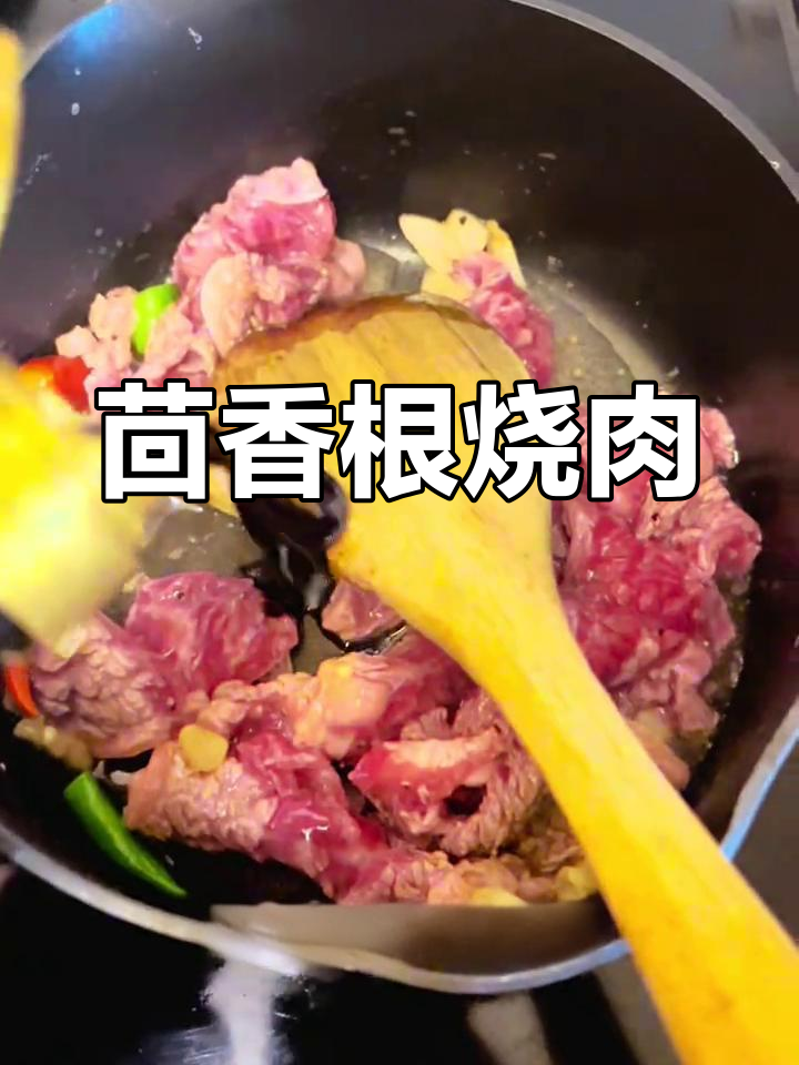茴香根炒牛肉,味道惊艳