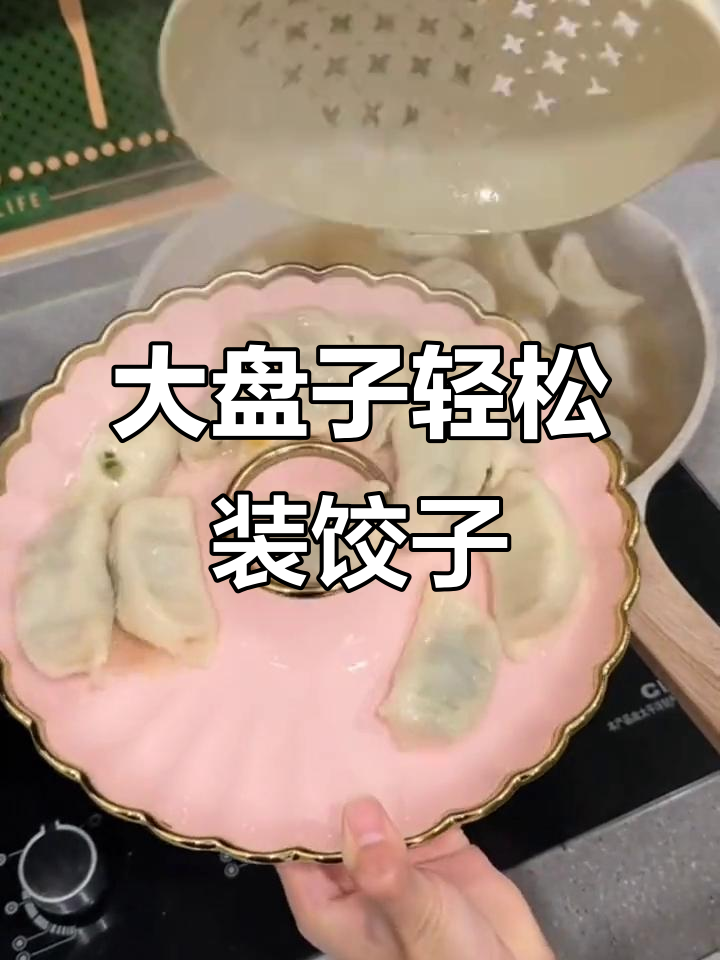 十寸大盘子,饺子虾蟹都能装,健康分餐更方便