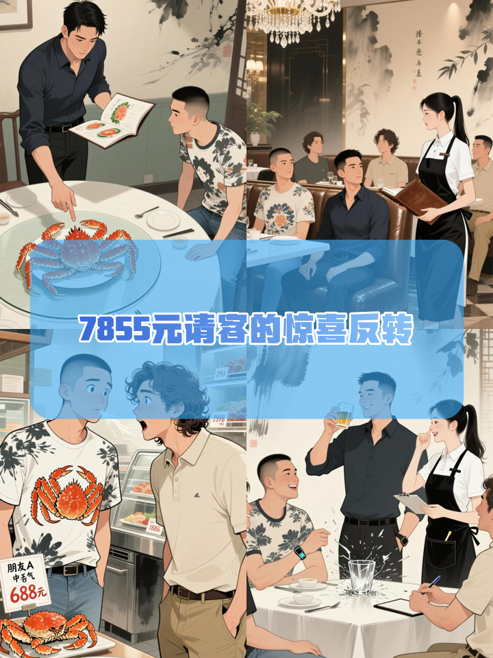 男子花7855请客,看到菜单时气炸了,老板的做法出人意料