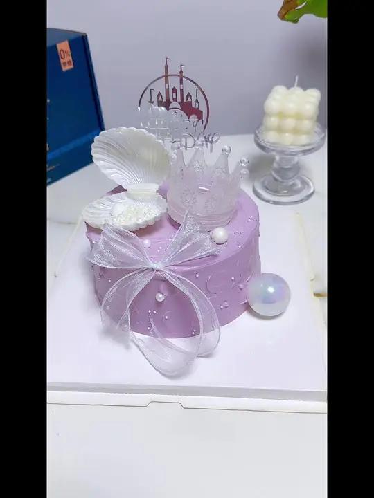 今天做了可以吃的水晶糖皇冠,实物太漂亮了拍照没拍出来 仙女蛋糕 烘焙人的日常 仙妮贝儿 梦