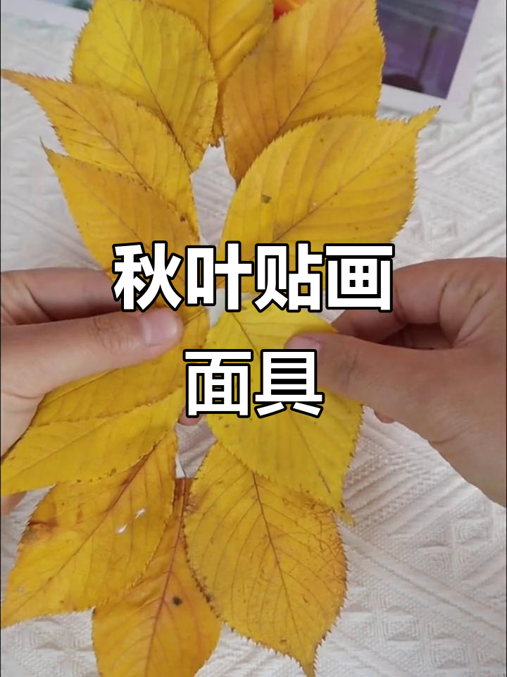 秋天树叶手工面具,创意无限乐趣多