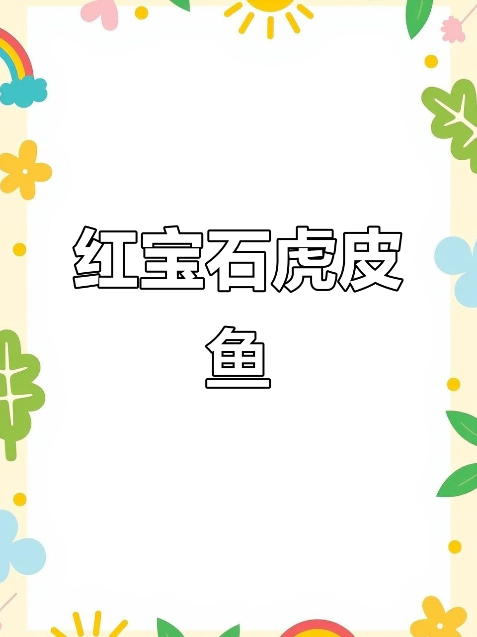 印尼红宝石虎皮鱼，小巧独特，热带观赏佳品