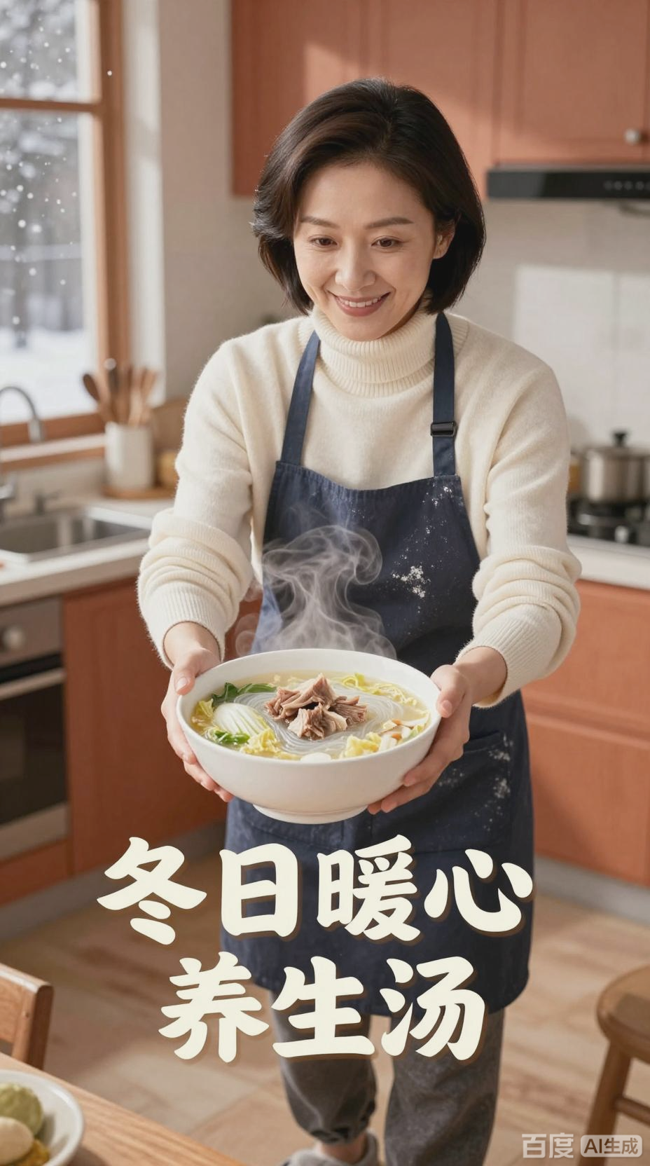 冬季饮食养生,羊肉白菜粉丝汤
