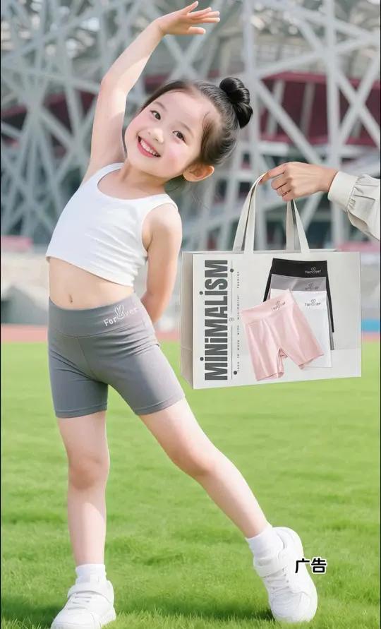 夏日必备|女宝的防走光鲨鱼裤。宝妈们,夏天到啦,给女宝的穿搭又要开始用心挑选咯!这条女童夏