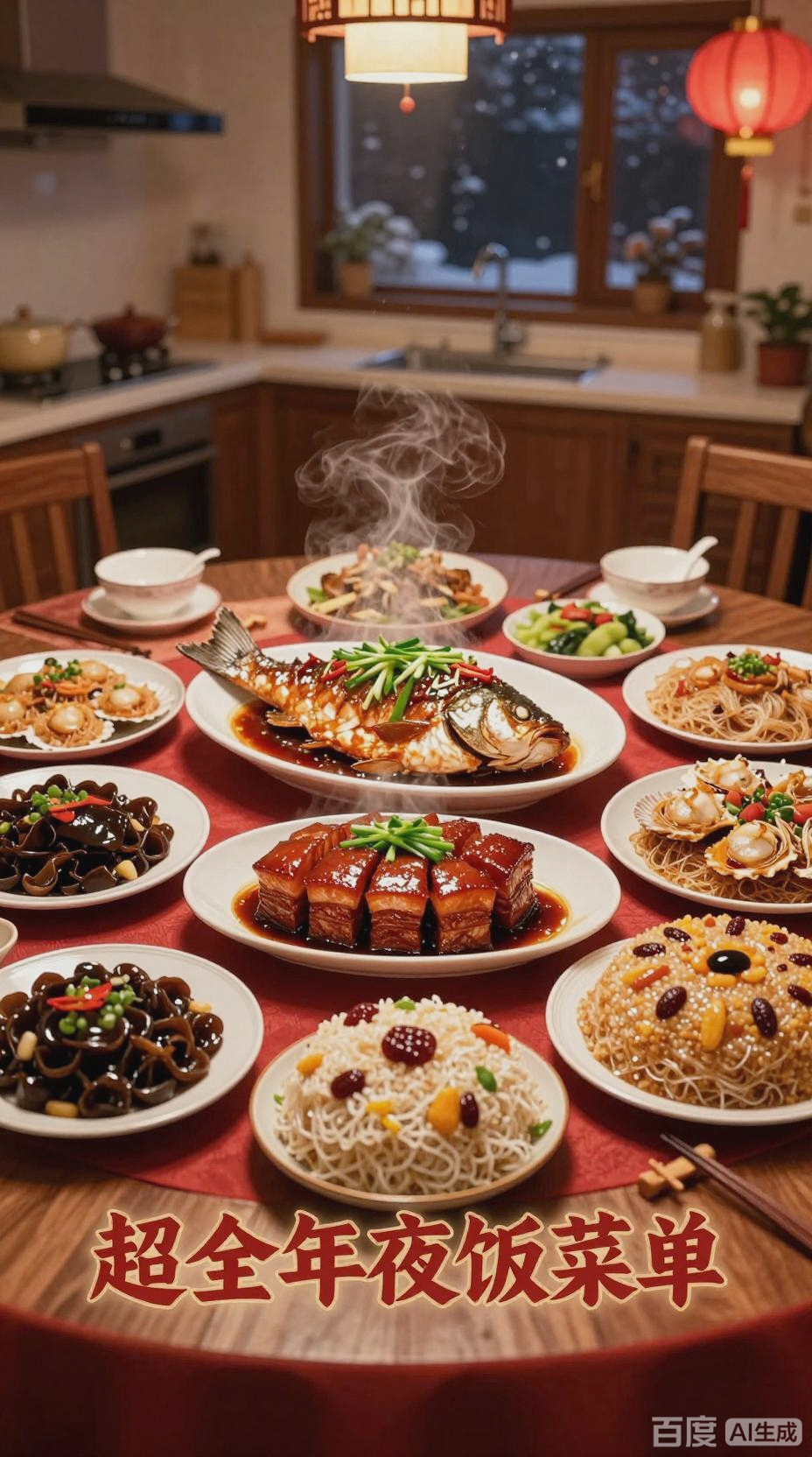年夜饭菜单大全，美味一网打尽