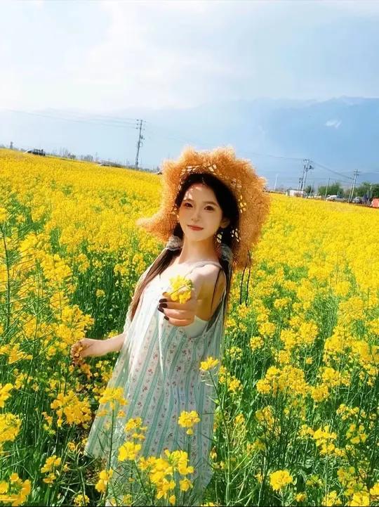 遇见好看的油菜花这样拍照真的太出片啦