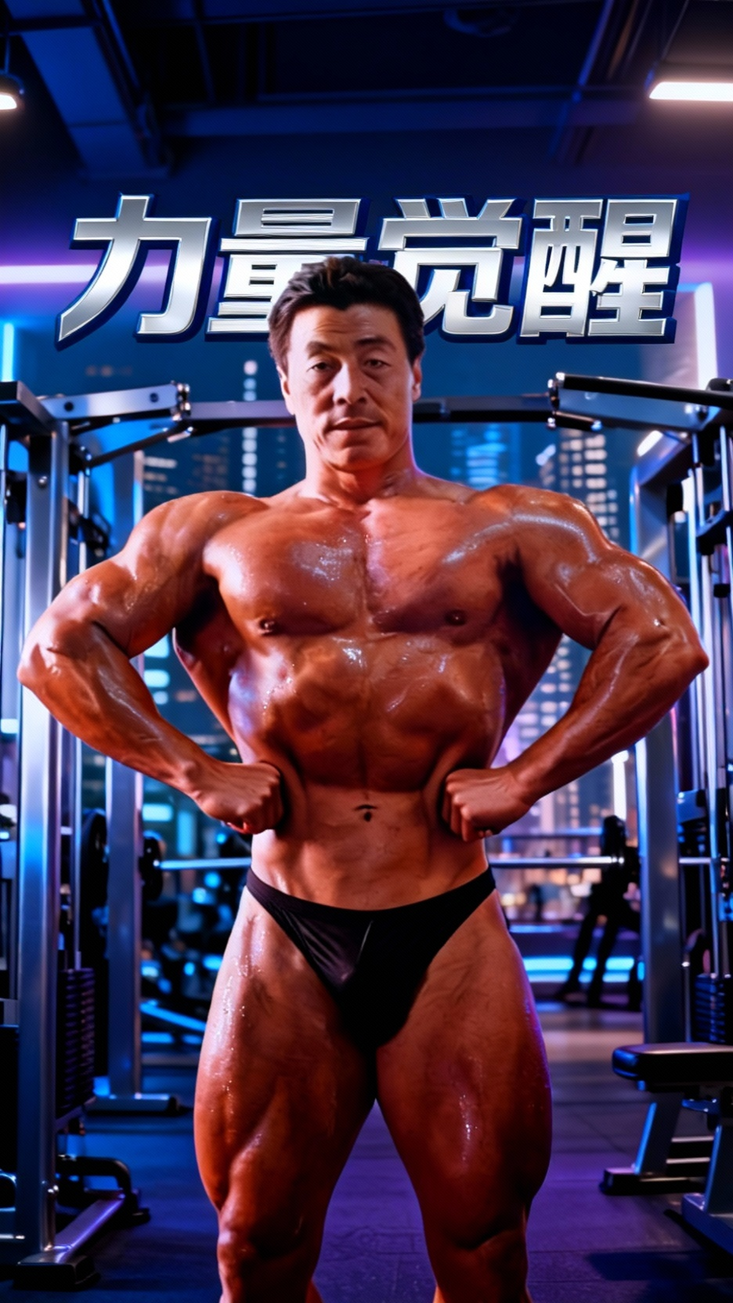 肌肉展示，力量之美