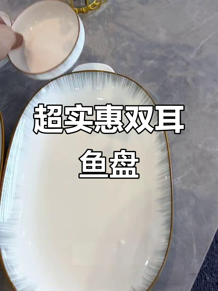 20元买双耳鱼盘,居然还送两个碟子!厨房必备超值套餐