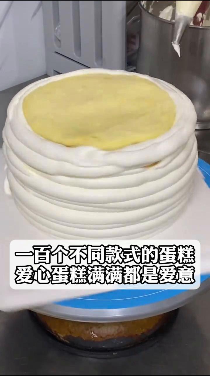 一百个不同款式的蛋糕,爱心蛋糕,满满都是爱意