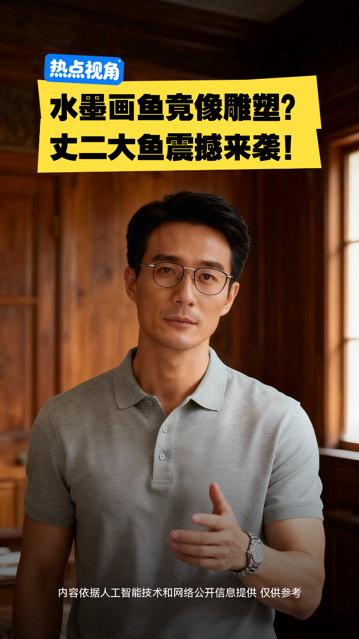 水墨画鱼竟像雕塑？丈二大鱼震撼来袭！